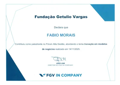 FGV Alta Gestão Certificado